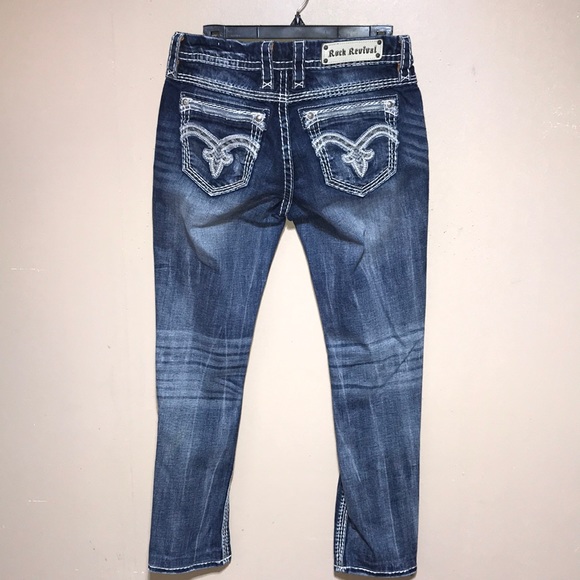 Rock Revival Denim - Rock Revival Parol Easy Boot Jeans size 29 embroidered embellished